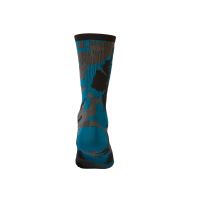 MTB ponožky CAMO šedá/modrá/černá ( černá/šedá/červená