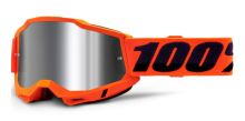 ACCURI 2, 100% brýle Orange, zrcadlové stříbrné plexi