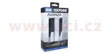 Gripy Avanza, OXFORD (stříbrné/černé, na řidítka o průměru 22 mm, pár)