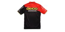 Triko s límečkem Team Geico Honda, 100% - USA (černá)