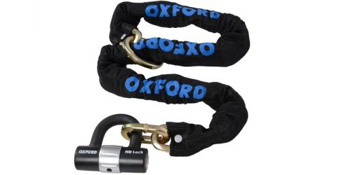 Řetězový zámek na motocykl HD Loop s kovaným okem pro možnost provléknutí do smyčky, OXFORD (délka 1,2 m)
