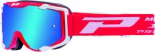 Brýle Progrip 3400ROFL - červené s modrým zrcadlovým sklem