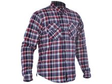 Košile KICKBACK CHECKER s Kevlar® podšívkou, OXFORD (červená/modrá)