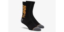 Ponožky zateplené RYTHYM Merino vlna, 100% (černá/zlatá)