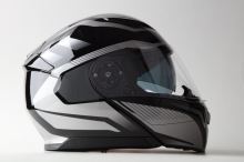 FF 950 Helma s vyklápěcím integrálem černostříbrná