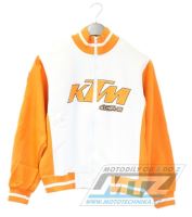 Mikina pánská Cemoto s logem KTM - oranžovo-bílá - velikost XXL