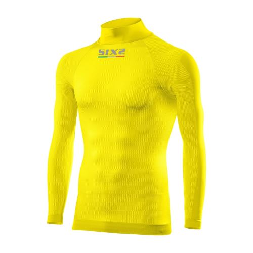 SIXS TS3 funkční tričko s dlouhým rukávem a stojáčkem žlutá