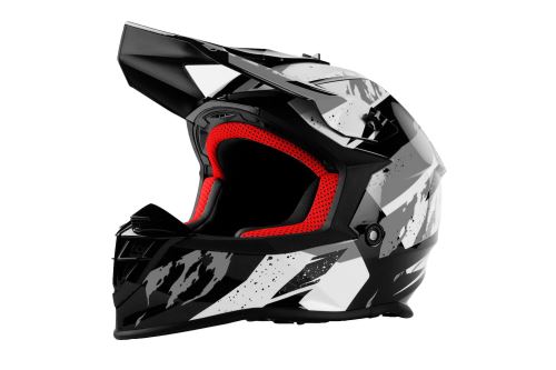 MAXX MX 633 cross helma černobílostříbrná