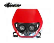 Maska přední Ufo Twins H4 (2světla) - červená