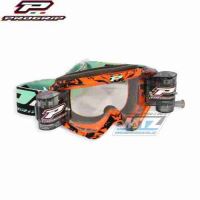 Brýle motokros Progrip 3458 Roll-Off Zoom+ XL - oranžové