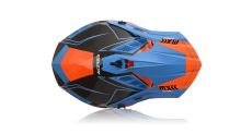 ACERBIS motokros přilba STEEL CARBON oranž/modrá