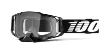 Brýle ARMEGA Black, 100% (čiré plexi s čepy pro slídy)