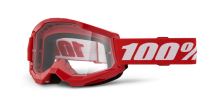 STRATA 2 NEW, brýle 100% červené, čiré plexi