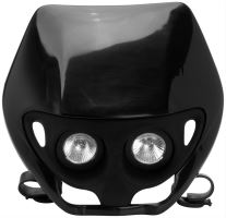 UFO PLAST Přední maska se světlem TWINS halogen černá