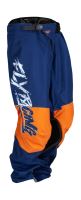 Kalhoty KINETIC KHAOS, FLY RACING - USA 2023 dětské (bílá/modrá/oranžová,vel. 22)