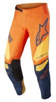 Kalhoty RACER FACTORY, ALPINESTARS, dětské (oranžová/tmavá modrá/žlutá, vel. 22)
