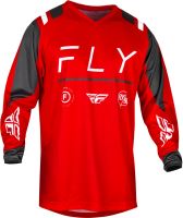 Dres F-16, FLY RACING - USA 2024 (červená/šedá/bílá)