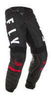 Kalhoty KINETIC K120, FLY RACING - USA (černá/bílá/červená)