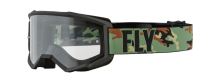 Brýle FOCUS, FLY RACING - USA, (camo černé, plexi čiré)