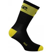 SIXS SHORT LOGO ponožky černá/žlutá 36-39