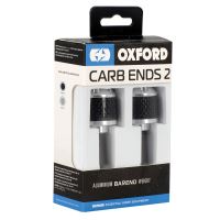 Závaží řídítek Carb Ends 1 s redukcí pro vnitřní průměr 18 mm (vnější 28,6 mm), OXFORD (stříbrné, pár)