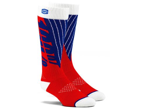 Ponožky TORQUE (červená/modrá)
