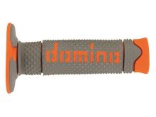 Gripy A260 (offroad) délka 120 mm, DOMINO (šedo-oranžové)