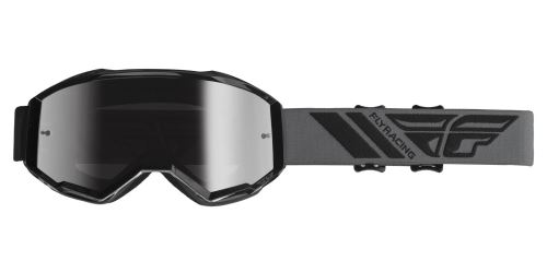 Brýle ZONE 2019, FLY RACING (černé, stříbrné chrom plexi)