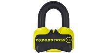 Zámek kotoučové brzdy Boss 16, OXFORD (žlutý/černý, průměr čepu 16 mm)