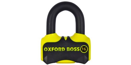 Zámek kotoučové brzdy Boss 16, OXFORD (žlutý/černý, průměr čepu 16 mm)