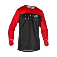 Dres RADIUM, FLY RACING - USA (červená/černá/šedá, vel. XL)