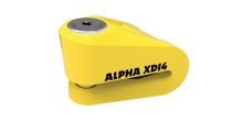 Zámek kotoučové brzdy Alpha XD14, OXFORD (žlutý, průměr čepu 14 mm)