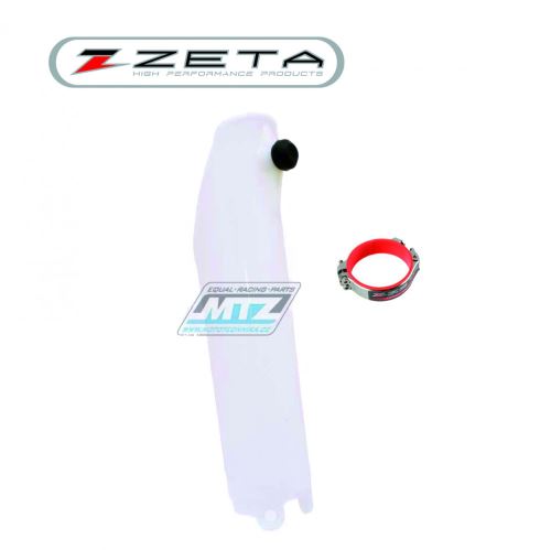 Kryt vidlice + pomocník startu "Launch Control" - ZETA ZE89-7019 - Honda CR125+CR250 / 04-07 + CRF250R / 04-22 + CRF450R / 04-22 - barva natural (1strana)