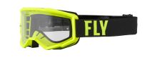Brýle FOCUS, FLY RACING - USA, (hi-vis/černá, plexi čiré)