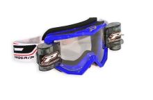 Brýle motokros Progrip 3208 Roll-Off Zoom+ XL - modré