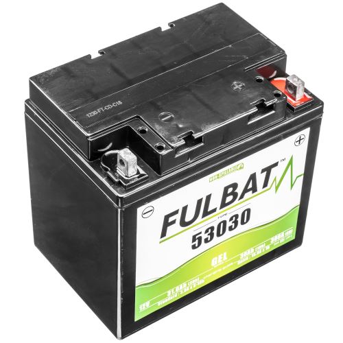 Baterie 12V, 53030 GEL (F60-N30L-A) 30Ah, 300A, bezúdržbová GEL technologie 186x130x171 FULBAT (aktivovaná ve výrobě)