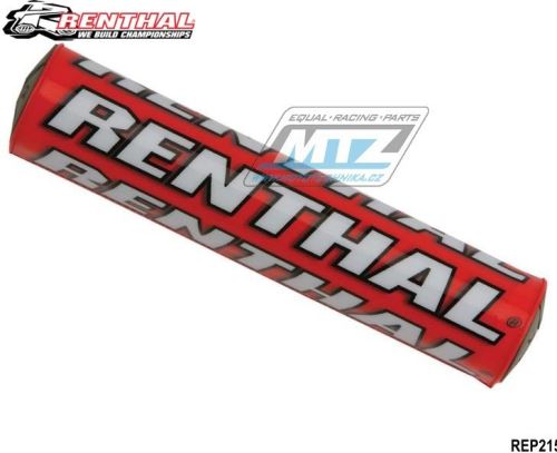 Polstr na hrazdu řidítek (rulička na hrazdu) - Renthal SX-Pad P215 - červeno-bílý