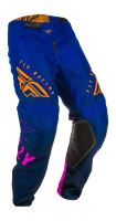 Kalhoty KINETIC K220, FLY RACING - USA (modrá/modrá/oranžová)