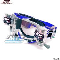 Brýle motokros Progrip 3258 Roll-Off Zoom+ XL - modré