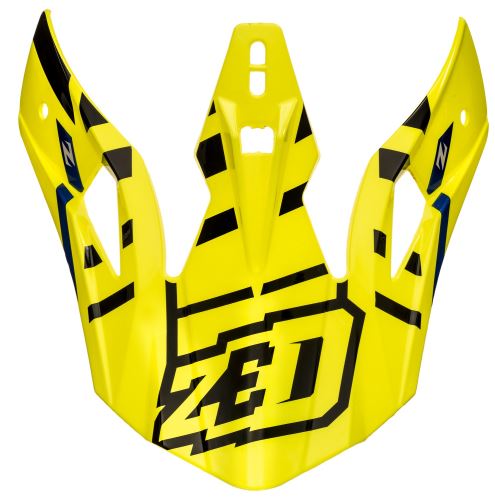 Kšilt pro přilby X1.9 a X1.9D, ZED (žlutá fluo/černá/modrá)