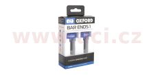 Závaží řídítek Bar Ends 1 s redukcí pro vnitřní průměr 13 a 18 mm (vnější 22 a 28,6 mm), OXFORD (modrý elox, pár)