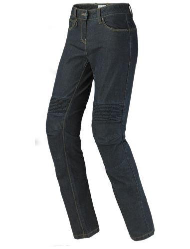 Kalhoty, jeansy J&RACING LADY, SPIDI - Itálie, dámské (tmavě modré, obšívka Cordura®/denim bavlna)