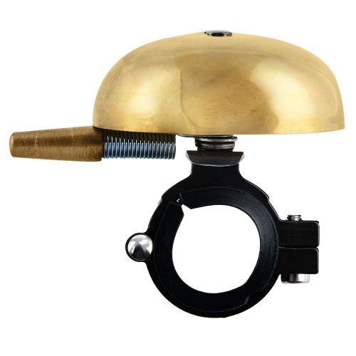 Zvonek na kolo CLASSIC PING BRASS BELL, OXFORD (zlatý plášť)