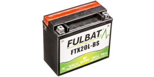 Baterie 12V, YTX20L-BS, 18Ah, 270A, bezúdržbová MF AGM 175x87x155, FULBAT(vč. balení elektrolytu)