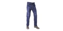 ZKRÁCENÉ kalhoty Original Approved Jeans volný střih, OXFORD, pánské (sepraná modrá)