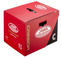Přilba Fibre Jawa Sport, CASSIDA (černá/stříbrná/červená)
