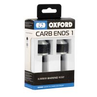 Závaží řídítek Carb Ends 2 s redukcí pro vnitřní průměr 13 a 18 mm (vnější 22 a 28,6 mm), OXFORD (stříbrné, pár)