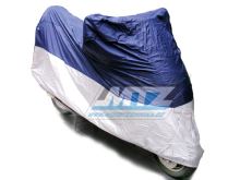Plachta na motocykl universální (500-750cc) modro-stříbrná - pro venkovní použití