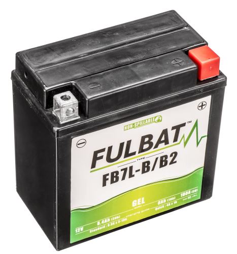 Baterie 12V, FB7L-B/B2  GEL, 12V, 8Ah, 100A, bezúdržbová GEL technologie 136x76x130 FULBAT (aktivovaná ve výrobě)