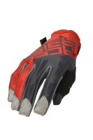 ACERBIS motokrosové rukavice MX X-H červená/šedá M